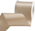 Tan Satin Ribbon 3 inch X 15 Yards Polyester Ribbon for Gift Wrapping Very Suitable for Weddings Party Hair Bow Invitation Decorations and More