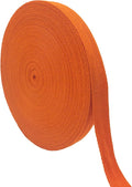40 Yards Herringbone Twill Tape for Sewing,Pet Collar,Gift Wrapping Home Deco -3/4 inch Cotton Webbing Straps-Natural Bias Binding Tape for Handles, Crafting & DIY Projects (Orange)