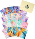 60 Sheets Oil Painting Washi Stickers – Flat Printed Abstract Designs on Self-Adhesive Writable Paper with Smooth Matte Finish for Scrapbook, Journaling & DIY Collage