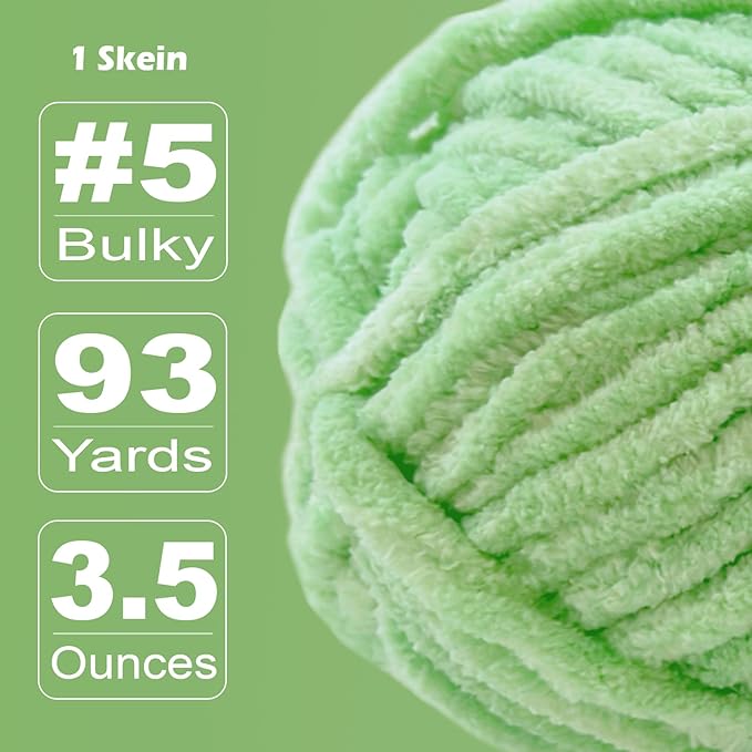 Soft Velvet Yarn Chenille Yarn for Crocheting and Knitting – Bulky (93 Yards/100g) - Polyester - Yarn for Blanket Amigurumi Weaving Crafts (Mixed Color 02, 4 Pack)
