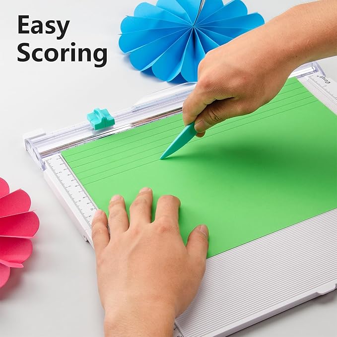 Ecraft Paper trimmer Scoring Board: 12 x12 inch craft paper cutter - folding & Scorer for cover of book & Gift box and Photo etc