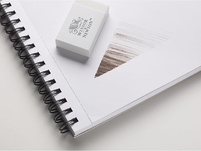 Winsor & Newton 6673010 Sketchbook with 80 Sheets Sketch Paper, 110 g/m², Hardcover Bound with Back, Micro-Perforated Sheets, Spiral Bound, DIN A5