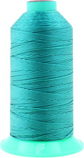 Mandala Crafts Size 346 210D T350 Bonded Nylon Thread - Turquoise 415 YDs Tex 350 Heavy Duty Sewing Threads for Leather, Jeans, Weaving, Outdoor Marine Upholstery