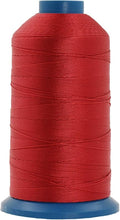 Mandala Crafts Size 138 420D T135 Bonded Nylon Thread - Red 1250 YDs Tex 135 Heavy Duty Sewing Threads for Leather, Jeans, Weaving, Outdoor Marine Upholstery