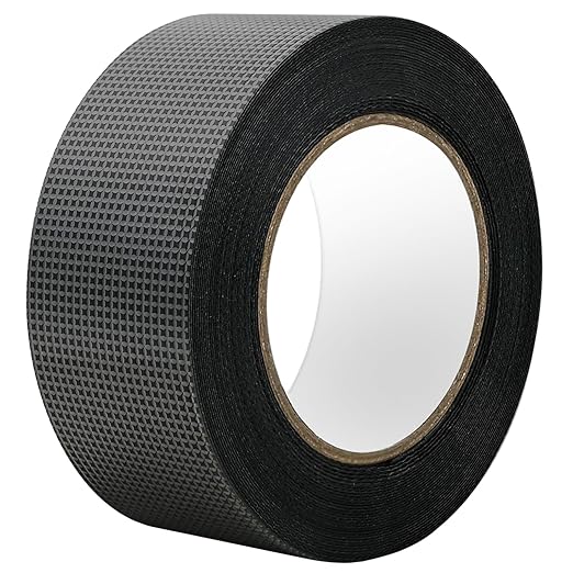 Non-Abrasive Grip Wrap Tape, 2In x 30ft, Thick Heavy Duty Tape. Tear, Peel & Slip Resistant for Max Comfort and Control, for Wrapping Tools, Home Goodsm, Hardware, Utility Items More (Black)