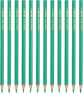 PATIKIL Sapphire Green Colored Pencils Set,12 Pcs Oil Color Pencils Wooden Coloring Drawing Pencil for Artists Art Painting