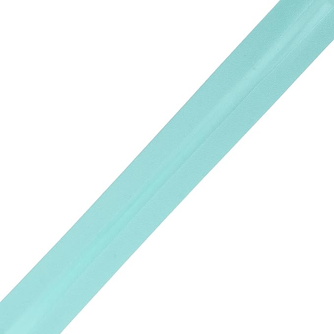 Mandala Crafts 55 Yards 1 Inch Mint Double Fold Bias Tape for Sewing - Bias Binding Tape for Quilting Binding, Hemming, Seam, and Fabric Piping