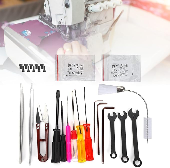 Fayelume Sewing Machine Cleaning Kit, Sewing Machine Accessories, Sewings Repair Kit with Box, Sewings Tools for Overlock Sewing Machine