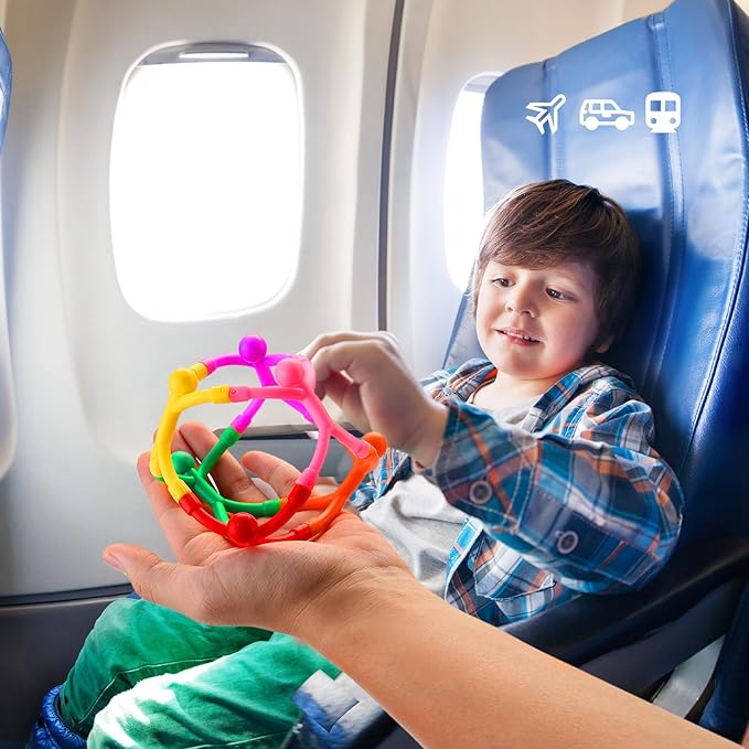 6Pcs Magnetic-People-Magnet-Men: Magnetic Travel Toys for Kids, Creative, Portable and Educational, Funny Magnets for Kids, Small Toys for Classroom Prizes, Easter Egg Stuffers, Office