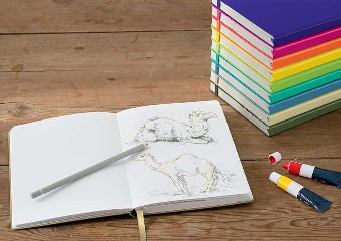 Leuchtturm1917 - Medium A5 Hardcover Sketchbook (Lemon) - 112 Pages of 150g/m² Paper