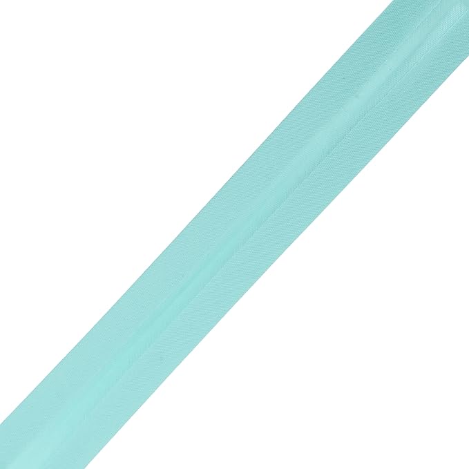 Mandala Crafts 55 Yards 1/2 Inch Mint Double Fold Bias Tape for Sewing - Bias Binding Tape for Quilting Binding, Hemming, Seam, and Fabric Piping