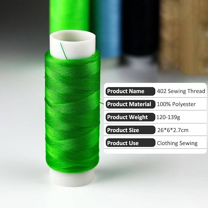 Saipe Portable Sewing Kit Basic Needle and Thread Kit for Beginners and Advanced Sewing Supplies and Accessories Stylish Case with Thread in 11 Colors, Scissors, Needles and Threader (White)