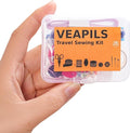 2 Pack Travel Sewing Kit, Mini Sewing Kit Travel Size with Multicolor Threads, Scissors, Needles, Buttons, Portable Emergency Sewing Set with Case, Sewing Repair Kit for Adults - Craft Supplies (2)
