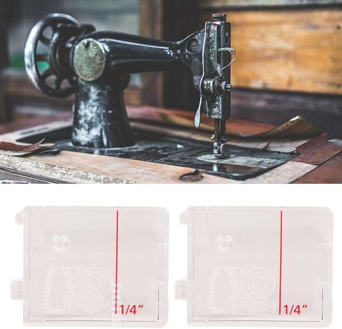 Transparent Bobbin Cover Plates, 2pcs Sewing Machine Needle Plates for Heavy Duty 6800C 6700C 6600C Confidence 7640 C7250 C7220 CE677 Durable for Sewing Enthusiasts