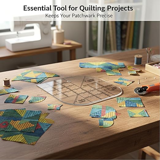 Curved Corner Cutter Quilting Ruler, Acrylic Patchwork Quilting Templates Tools, Acrylic Patchwork Quilting Templates Tools, Quilting Sewing Ruler.