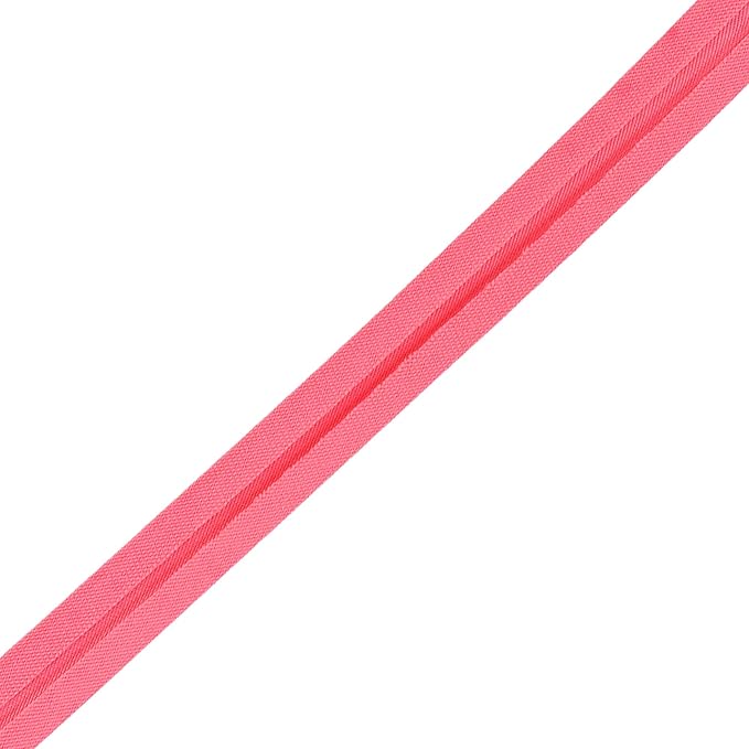 Mandala Crafts 55 Yards 1/4 Inch Hot Pink Double Fold Bias Tape for Sewing - Bias Binding Tape for Quilting Binding, Hemming, Seam, and Fabric Piping