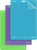 8.5"x12" Cutting Mats Compatible with Cricut Joy Xtra, Variety Adhesive(StandardGrip,LightGrip,StrongGrip,3 Mats) Sticky Non-Slip Cut Mat for Sewing Quilting Crafts