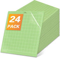 24 Pcs Cutting Mat for Cricut Bulk, Non-Slip 12x12 Inch Green Cut Mats (Standard Grip) for Explore One/Maker/Air/Air 2, DIY Crafty