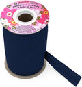 Mandala Crafts 3/4 Inch Single Fold Bias Tape for Sewing, Quilting, Piping, Hemming, Blanket & Quilt Binding – 40 Yards Navy Blue Fabric Seam Binding Tape