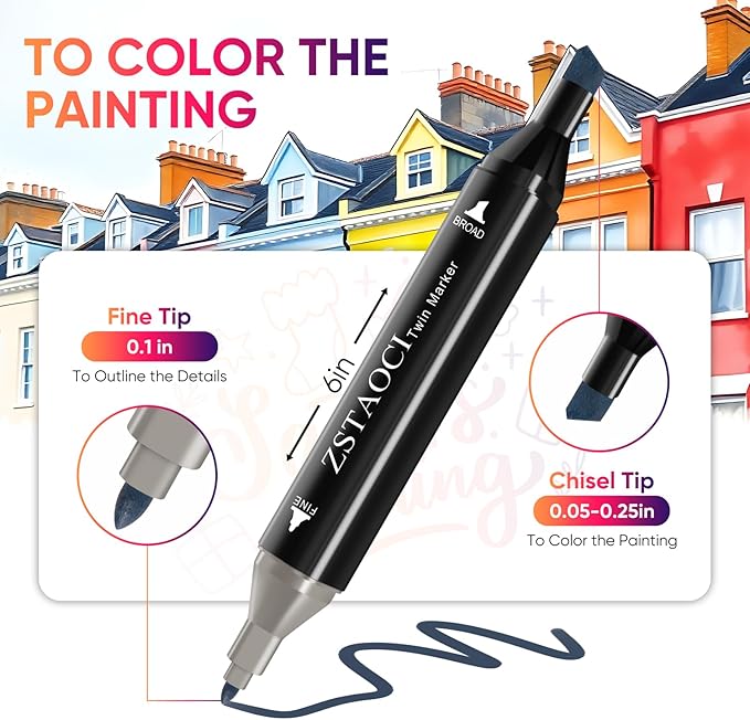 168 Colors Alcohol Markers, Art Markers for Kids Adults Artists Coloring Book Painting Sketching, Dual Tip Drawing Marker Set Perfect for Boys Girls Students Gift (168)