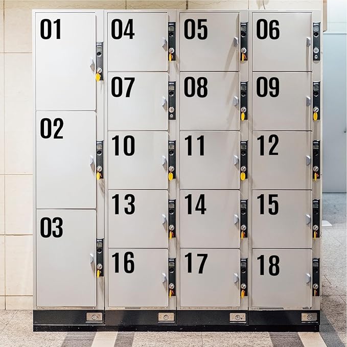 10 Sheets Vinyl Mailbox Number Stickers - Self-Adhesive Address Labels for Cars, House Doors, Windows & Metal Mailboxes (Black, 3 inch)