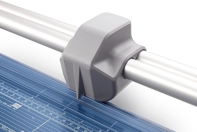 Dahle 556 Professional Rotary Trimmer, 37" Cut Length, 14 Sheet Capacity, Self-Sharpening, Dual Guide Bar, Automatic Clamp, German Engineered Paper Cutter