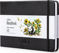 ALKALO Square Sketchbook for Drawing, 120 Pages Sketch Book, 122LB/180GSM Thick Paper, Mixed Media Sketchbook for Charcoal Pencil, Inks Pen, Colored Pencil, Acrylic Marker, Oil Pastel
