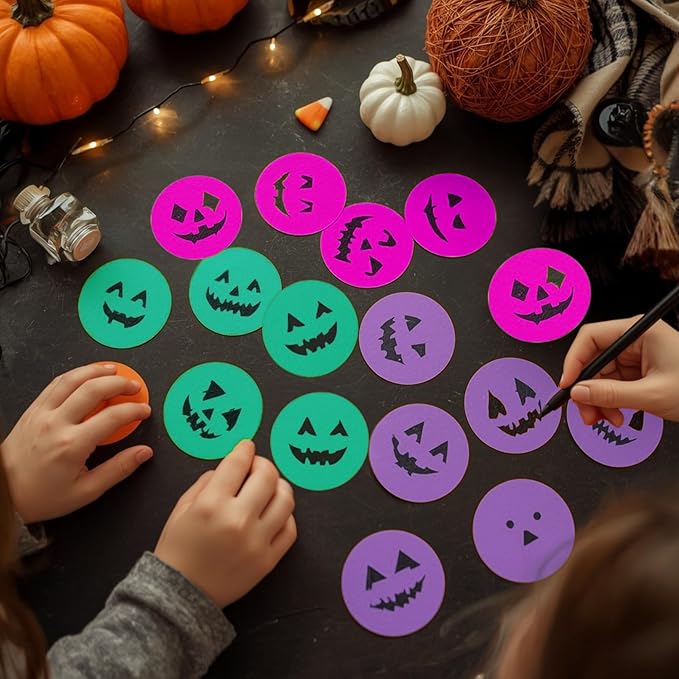 ChromaLabel 2 Inch Round Label Permanent Color Code Dot Stickers, 500 Labels per Roll, Fluorescent Purple