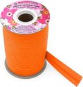 Mandala Crafts 3/4 Inch Single Fold Bias Tape for Sewing, Quilting, Piping, Hemming, Blanket & Quilt Binding – 40 Yards Orange Fabric Seam Binding Tape
