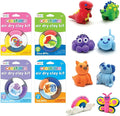 Ooly Air Dry Clay for Kids, 16 Colors Modeling Clay in 4 Tubs, Play Dough Gifts for Kids, Craft Supplies - Creatibles