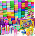 Air Dry Clay for Kids 150 Colors Air Foam Clay, Magic Clay, Non-Sticky Soft and Super Light Molding Clay with Sculpting Tools, Guide, Arts and Crafts Gift for Boys Girls Kids 3 Age+