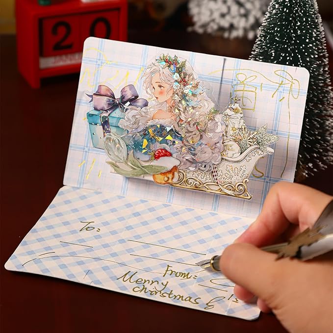 Dream Christmas Eve PET Stickers, 90 Pcs Fantasy Ephemera for Scrapbooking, Journaling, DIY Crafting, and Holiday Art Supplies