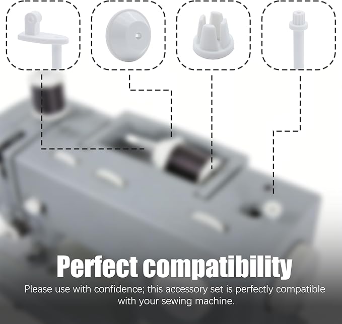 4 Pcs Spool Cap Cover Replacement Parts Accessories, Spool Pin Cap Set for Singer Sewing Machines, Compatible with Singer 3223 3232 3321 3323 4423 4432 8275