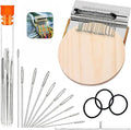 Knitting Kit for Beginners, Portable Patch Darning Kit, Patchwork Weaving Tool Set for Quickly Sewing Repair, Sewing (21 Hooks)