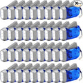Treela 36 Pcs Hand Crank Flashlights Operation Christmas Bulk Items Squeeze Flashlight No Battery Required Torchlight 3 Powered Charging for Emergency(Blue)