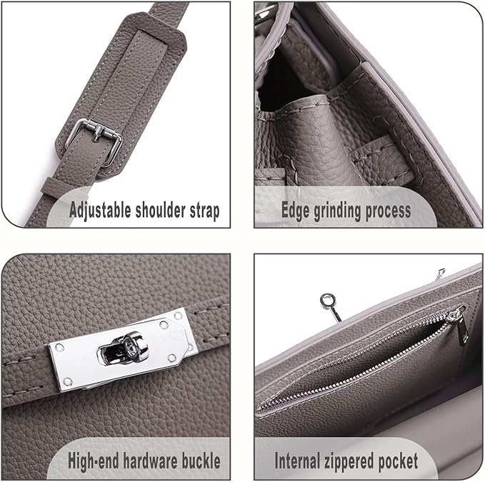 POPSEWING Designer Crossbody Bag DIY Kit for Girls - Leather Working & Sewing Kit for Shoulder Bag, Personalized Gifts (Brown)