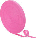 uxcell 23 Yards Cotton Twill Tape, 3/8-inch Herringbone Webbing Ribbon Bias Binding Tapes for Clothes Sewing, DIY Crafting (Rose Pink)