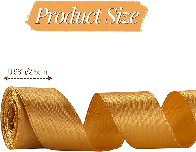 LIUYAXI 20 Colors Rainbow Ribbon Solid Color Assortment Double Face Satin Ribbon for Gift Wrapping Happy Birthday Wedding Party Decorations 1" X 5 Yard Each Total 100 Yds Per Package