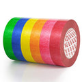 SWRT Colored Masking Tape 6-Pack, 1 Inch x 55 Yards Painter’s Tape Set, Colorful Craft Teacher Tape for Arts, Crafts, Labeling & Classroom – Easy Tear, Residue-Free