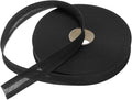 MECCANIXITY 1 Inch Single Fold Bias Tape Polyester Continuous Bulk Bias Tape for Sewing,Seaming Quilting Hemming Binding Crafts (Black 50 Yards)
