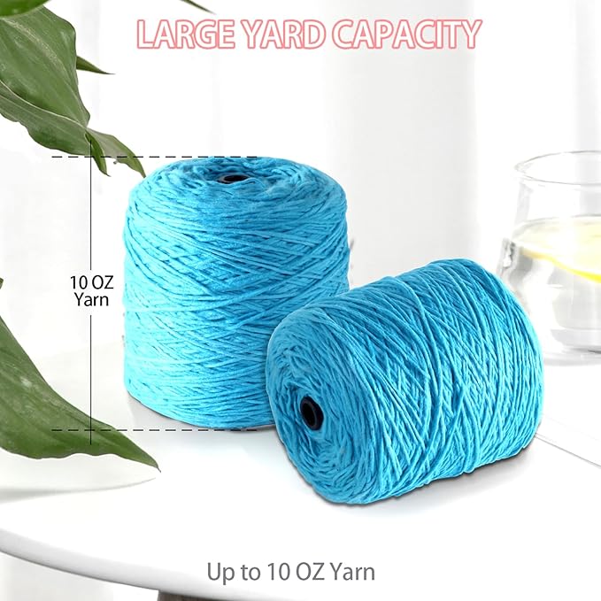 Yuehuamech Yarn Winder, Electric Yarn Ball Winder for Crocheting, 10oz Large Capacity Stepless Speed Control Automatic Yarn Spinning Machine Ideal for Crochet Enthusiasts