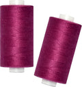 All Purpose Sewing Thread-2 Spools of Hand Polyester Sewing Thread for Sewing Machine for Hand and Machine Sewing(Dark Plum, 2 spools)