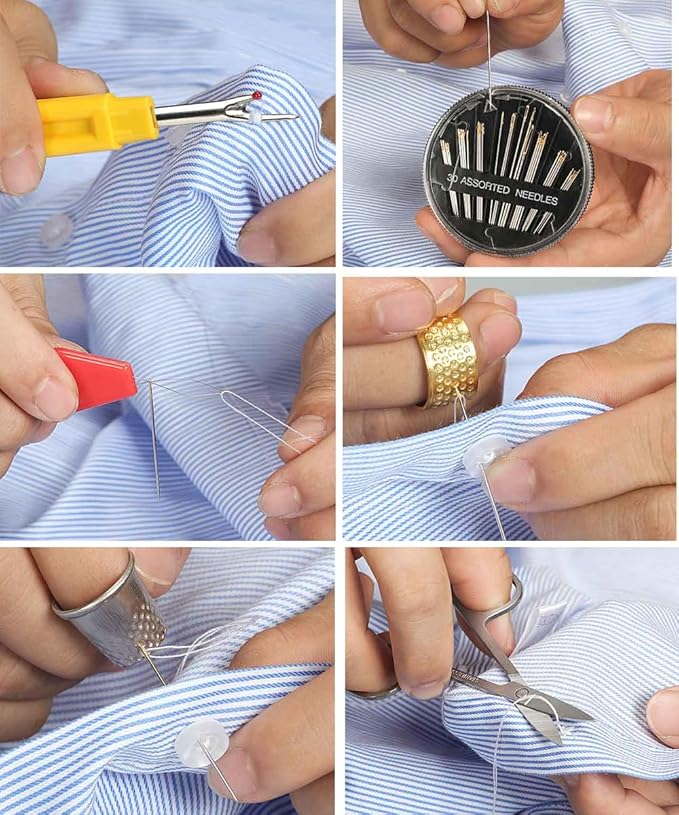 Cebelo Large Sewing Kit for Adults: 232 Pcs Sewing Supplies for Hand Mending Clothes Emergency Repair for Home Travel Dorm - 2026 Christmas Gifts for Mom Grandma Students Beginner (Brown)