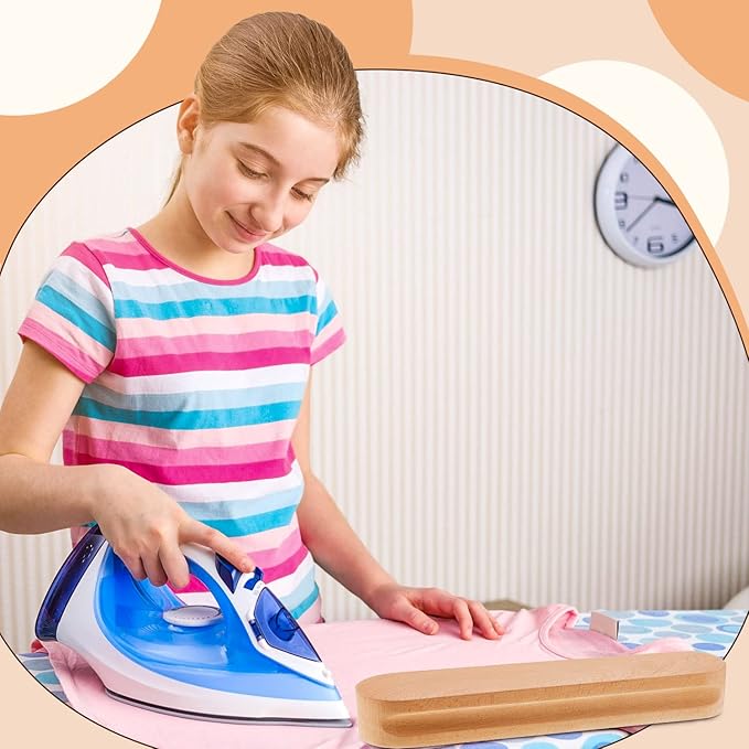 2 Pcs Beech Wood Tailors Clapper Wooden Clapper Sewing Tool Steam Iron Tailor Wooden Clapper for Sewing Quilting Ironing (7 Inch and 12 Inch)