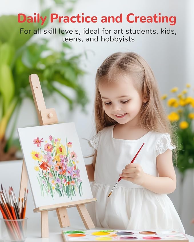 Canvas Boards for Painting - 72 Pack, 8x10 Inch Panels, 100% Cotton White Blank Canvas Art Supplies for Acrylics, Oil, Watercolor, Tempera Paints