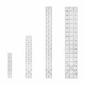 Sewing Rulers,Quilting Rulers Fabric Cutting Ruler 4pcs(1x6,3x17,1.5x17,1.5x10inch)