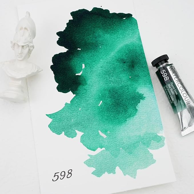 PHOENIX Professional Watercolor Paint Single Tube - 0.47 Fl Oz / 14ml - Phoenix Green(Blue Shade)