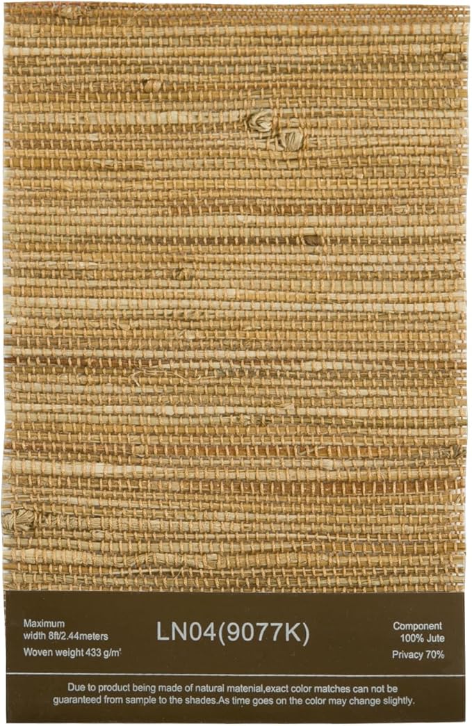 TWOPAGES Natural Woven Bamboo Shade Sample Booklet,10 Colors