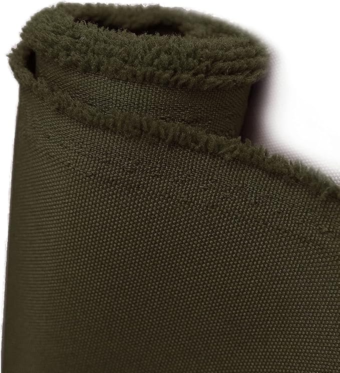 Waterproof Canvas Fabric by The Yard 600D Upholstery Cordura Fabric 58" Wide for Chairs Indoor Outdoor Water Resistant Canvas Polyester Material Sewing DIY Cloth, 5 Yards Army Green