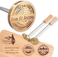 Terwex Branding Iron for Wood - Custom Wood Branding Iron - Durable Wood Burning Stamp Letter Stamp - Metal Logo Stamp for Leather Food - Wedding Handmade Lover Personalized Gifts - Woodworking Tools